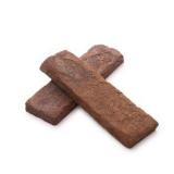 (14) Old Mill Brick 7.625 in. x 2.25 in. x 0.625 in. Millhouse Thin Brick Singles - Flats (Box of 42)