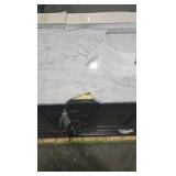 Lexora Dukes 84 in. W x 22 in. D Espresso Double Bath Vanity and Carrara Marble Top