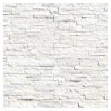 MSI Arctic White Ledger Panel 6 in. x 24 in. Splitface Marble Wall Tile (210 sq. ft.)