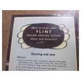 (EW5) Vintage Wood Flint Knife Hold...