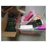 (F-1) Tote and Box Full of Assorted...