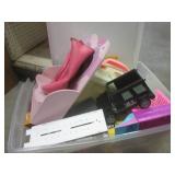 (F-1) Tote and Box Full of Assorted...