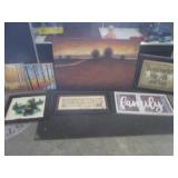 (F-2) Assorted Wall Decor 2 Canvas ...