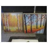 (F-2) Assorted Wall Decor 2 Canvas ...