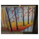 (F-2) Assorted Wall Decor 2 Canvas ...