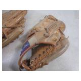 (EW2) 5 Assorted Baseball Gloves...