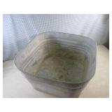 (EC1) Vintage Galvanized Metal Squa...