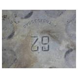 (EC1) Vintage Galvanized Metal Squa...