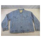 (BR1) J Jill Lined Denim Jacket Siz...