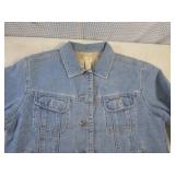 (BR1) J Jill Lined Denim Jacket Siz...