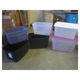 (EC1) 6 Assorted Totes / 2 with Lid...
