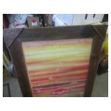 (FDS) Framed Vintage Grain Belt Bee...