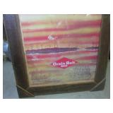 (FDS) Framed Vintage Grain Belt Bee...