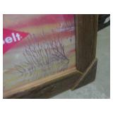 (FDS) Framed Vintage Grain Belt Bee...