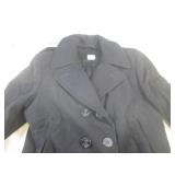 (BR1) US Navy Black Wool Pea Coat 1...
