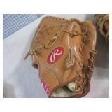 (EW6) 5 Assoorted Baseball Gloves...