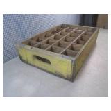 (EW5) Vintage Wood Yellow Coca-Cola...