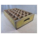 (EW5) Vintage Wood Yellow Coca-Cola...