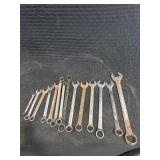 Assorted Metal Combination Wrenches