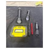 Assorted Flashlights and Work Light
