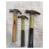 Assorted Claw Hammers Lot