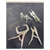 Assorted Locking Pliers & Clamps