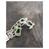 Heavy-Duty Metal Chain with Shackles