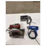 Power Tool Lot: Saw & Heat Gun
