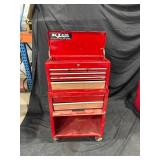 Red Metal Rolling Toolbox