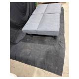 Grey Upholstered Convertible Futon