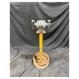 Electric Bench Grinder on Stand