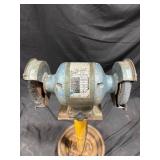 Electric Bench Grinder on Stand