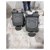 Pair Gray Automotive Seats