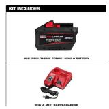 Milwaukee M18 18-Volt Lithium-Ion REDLITHIUM FORGE Starter Kit with 12. 0Ah Battery and Charger