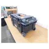 RIDGID Pro Gear System Gen 2.0 Mobile Job 28 in Durable Rolling Tool Box With Telescopic Handle