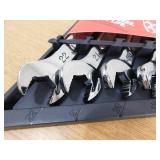 Milwaukee 144-Position Flex-Head Ratcheting Combination Wrench Set Metric (15-Piece)