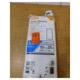 HDX 10 ft. x 25 ft. Clear 3.5 mil Plastic Sheeting (2-Pack)