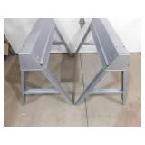 (2) 31.3 in. D x 6.3 in. H x 8 in W Galvanized Steel Folding Sawhorse/Workstand
