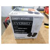 Everbilt 10 ft. x 10 ft. Commercial Instant Canopy-Pop Up Tent with Wall Panel White w/ Canopy Weights