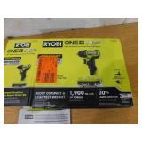 RYOBI ONE+ HP 18V Brushless Cordless Compact Impact Driver Kit with 18V 2.0 Ah HIGH PERFORMANCE Battery and Charger