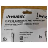 Husky 1/4 in., 3/8 in., 1/2 in. Drive Accessory Set (18-Piece)