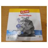 Glad 20 Gal. ForceFlex MaxStrength X-Large Kitchen Drawstring Fresh Clean Scent with Febreze Trash Bags (80-Count)
