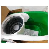 Libman Tornado Spin Mop with Bucket Cleaning System, Microfiber Spin Mop Head, Machine Washable, 14-in. Width