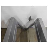 (2) 31.3 in. D x 6.3 in. H x 8 in W Galvanized Steel Folding Sawhorse/Workstand