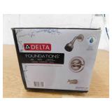 New - Delta Foundations Single-Handle 1-Spray Tub and Shower Faucet in Brushed Nickel (Valve Included)