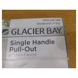 New Glacier Bay McKenna Single Handle Pull Out Sprayer Kitchen Faucet in Stainless Steel with Turbo Spray and FastMount