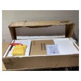 COSTWAY Electric Fireplace TV Stand for TVs Up to 55 Inches, 18-Inch Fireplace Insert with Remote, Overheat Protection, 48-Inch Wooden Media Entertainment Center with Adjustable Shelves, White