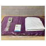 PHYMAT Far Infrared Amethyst Heating Pad (67"x27")- 5 Color Gemstone Crystal Heating Pad - Infrared Mat Full Body- Bio Amethyst Mat with Auto Shut Off - Overheat Protection,Smart Control