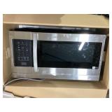 Samsung 1.6 cu. ft. 1000 W Stainless Steel Over-the-Range Microwave with Auto Cook Model # ME16A4021AS