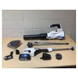 HART 40V Brushless 15-inch String Trimmer & 600 CFM Blower Kit (1) 4Ah Battery (1) Charger